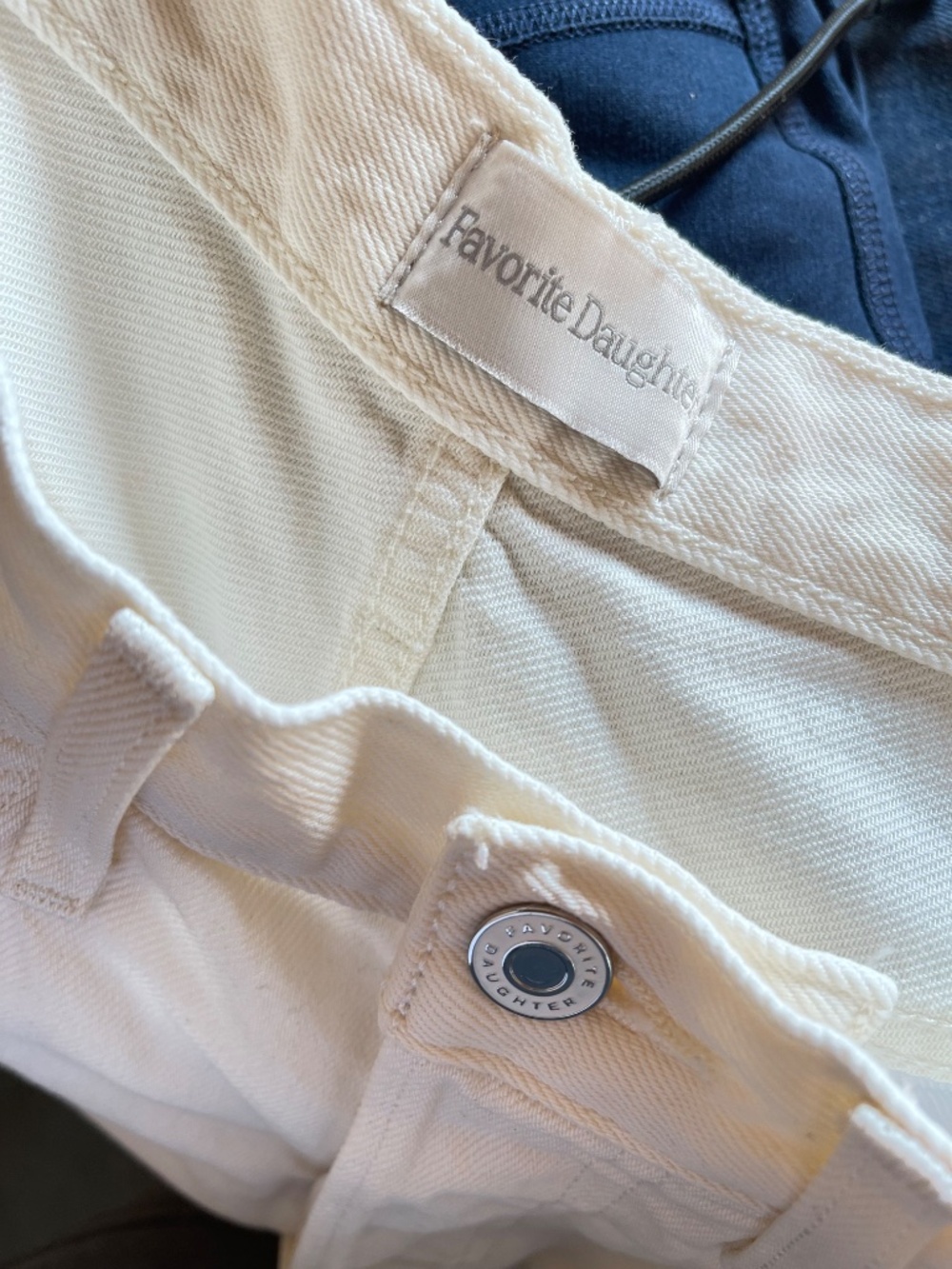 Favorite Daughter The Marsha Gardenia  White Wide-Leg Jeans - Picture 6 of 14